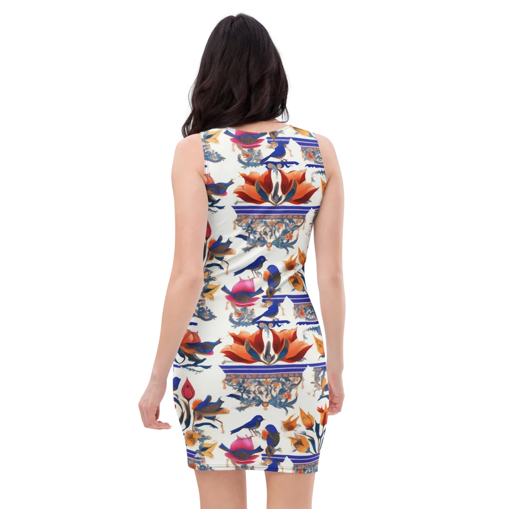 Emberwing Garden on Bodycon Dress — Back