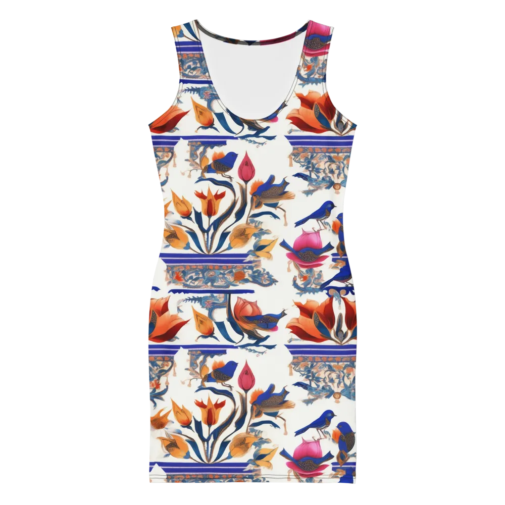 Emberwing Garden on Bodycon Dress — Front