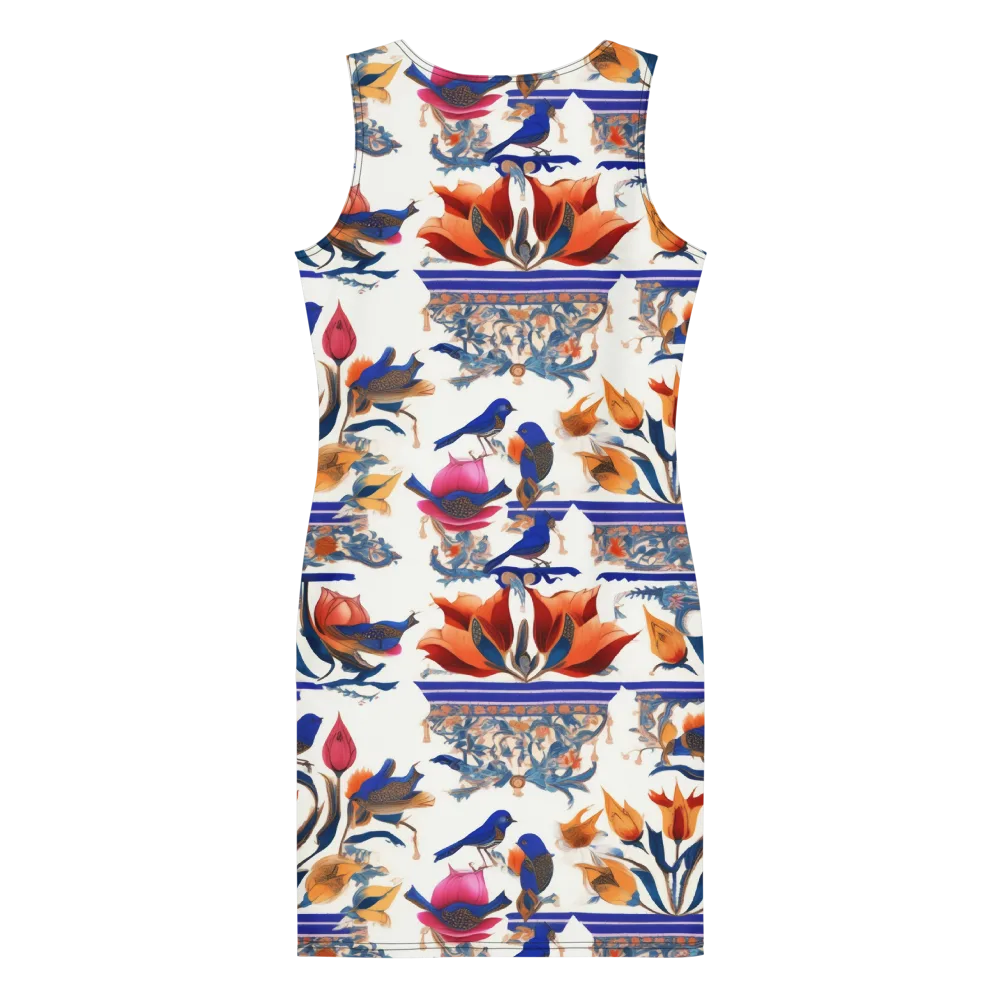 Emberwing Garden on Bodycon Dress — Back