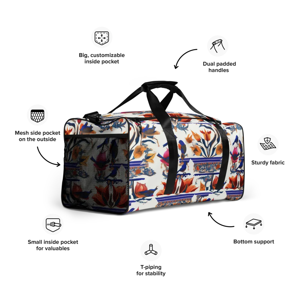 Emberwing Garden on Duffle Bag — Right Front