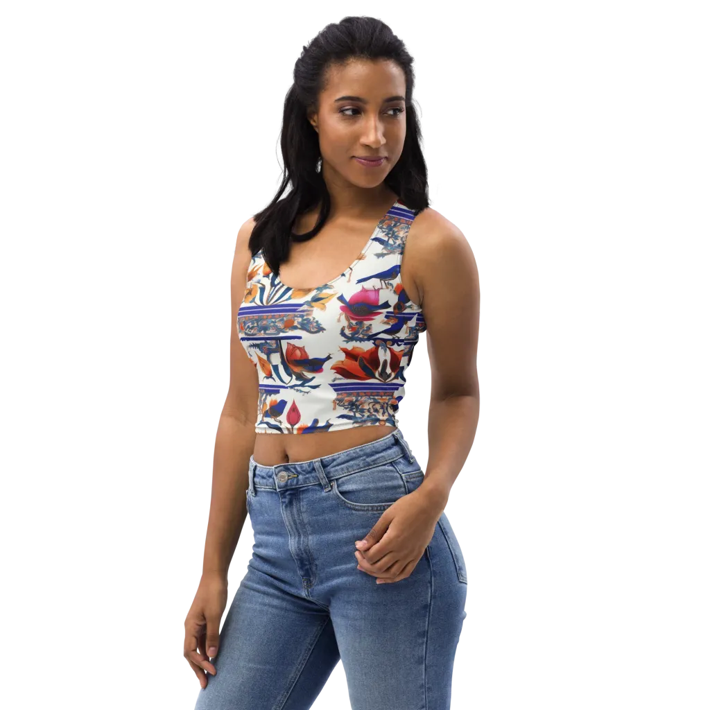 Emberwing Garden on Crop Top — Left Front