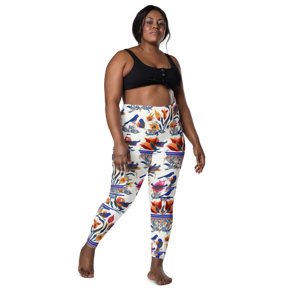 Emberwing Garden on Leggings with Pockets — Front