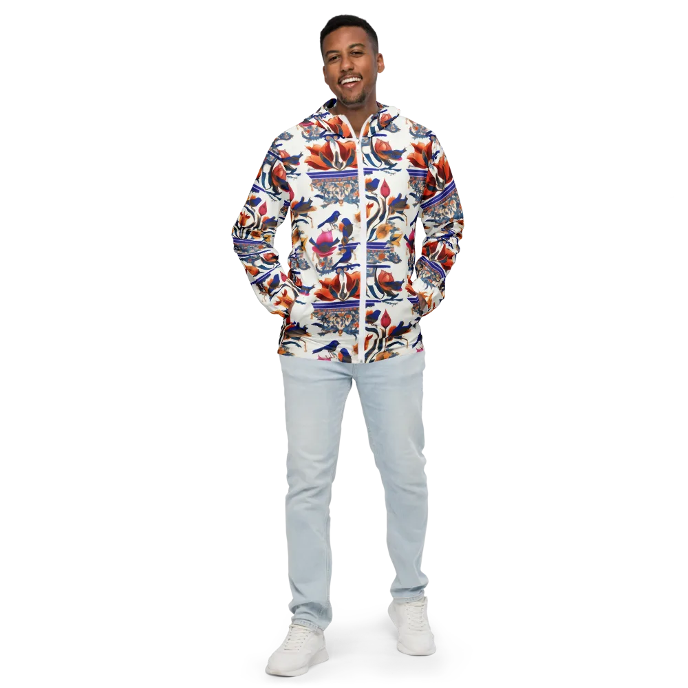 Emberwing Garden on Men's Windbreaker — Front