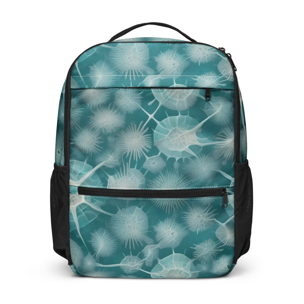 Aqua Radiolaria on Utility Backpack — Front