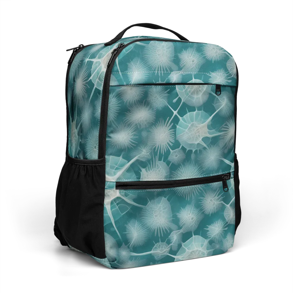 Aqua Radiolaria on Utility Backpack — Right Front