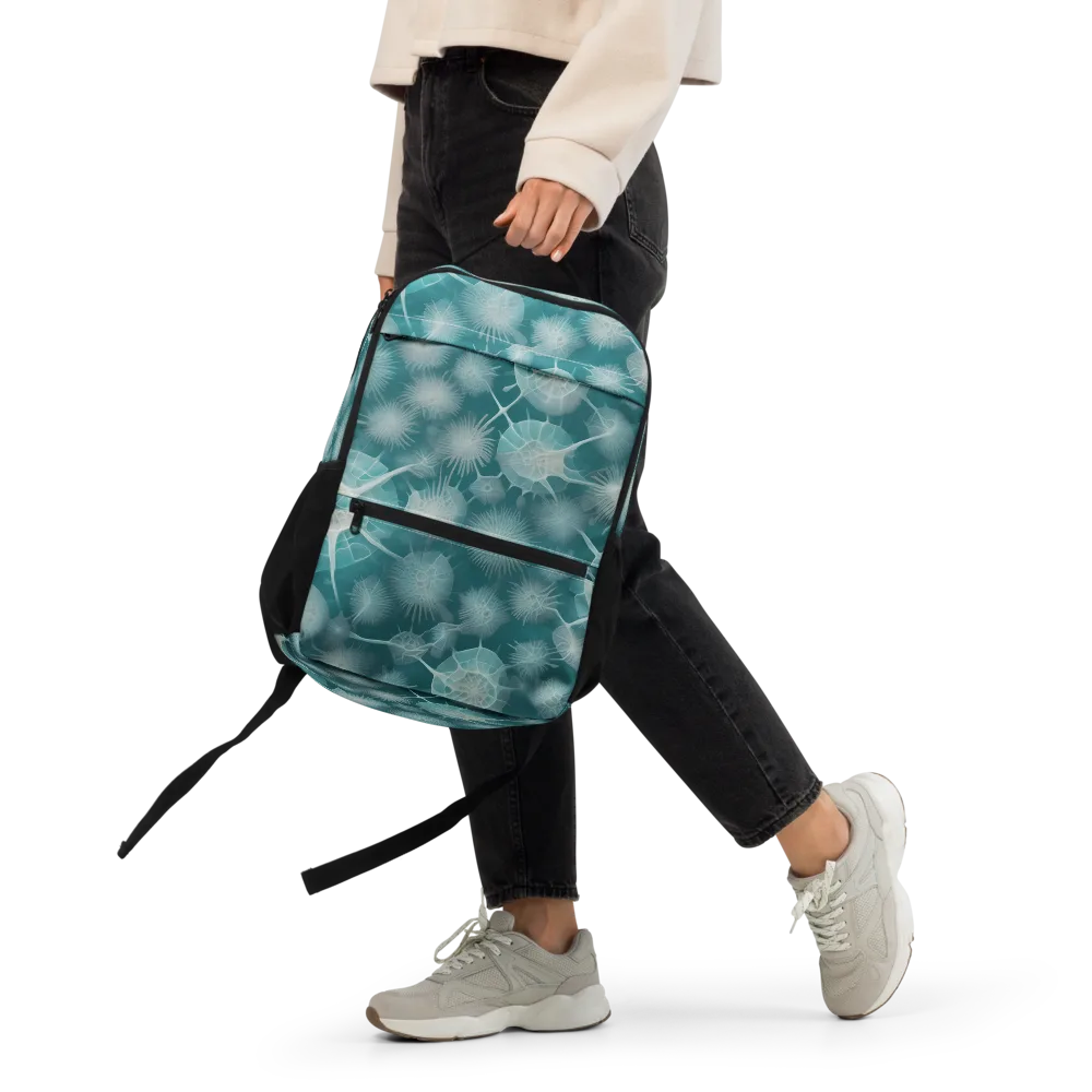 Aqua Radiolaria on Utility Backpack — Front