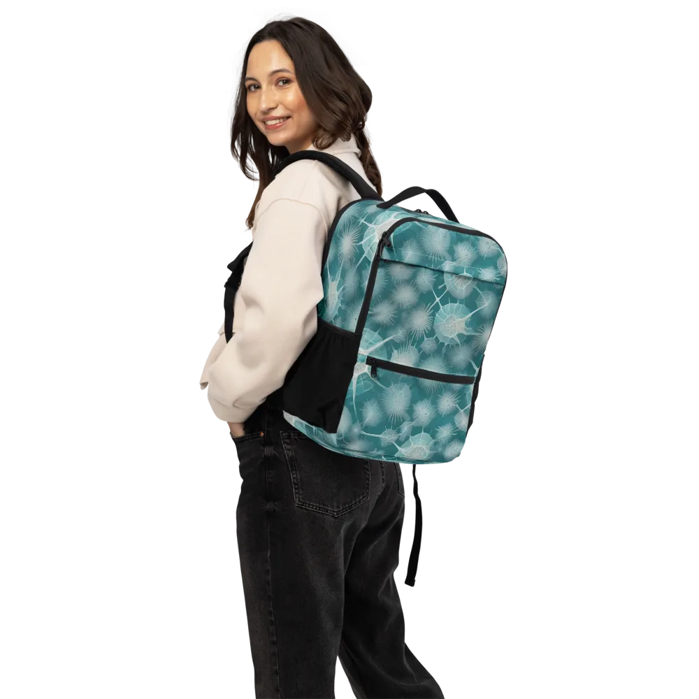 Aqua Radiolaria on Utility Backpack — Back