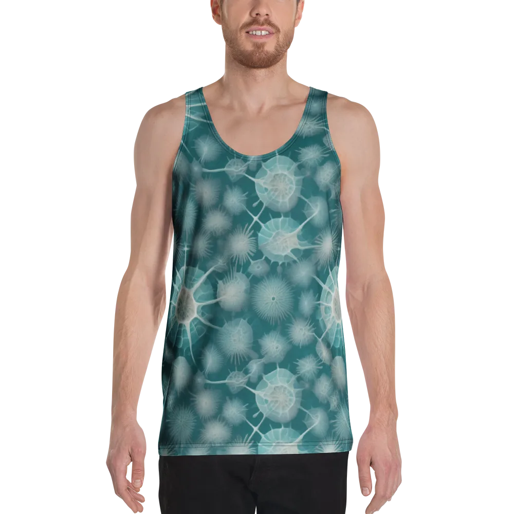 Aqua Radiolaria on Men's Tank Top — Front