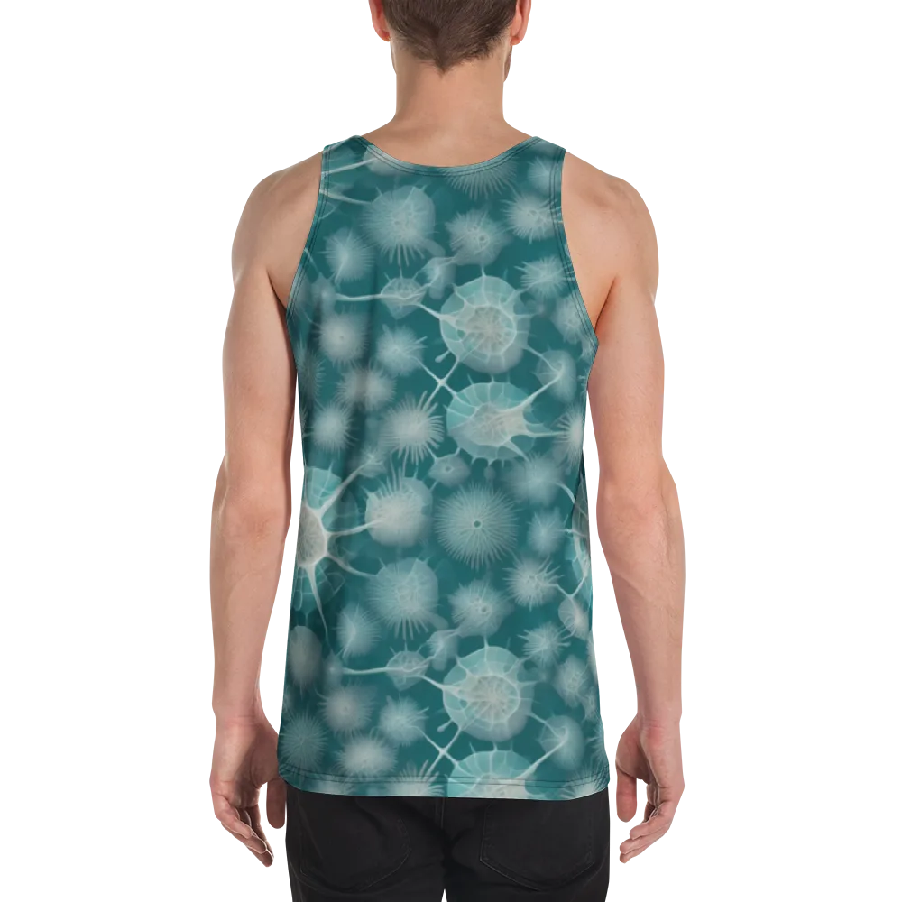 Aqua Radiolaria on Men's Tank Top — Back