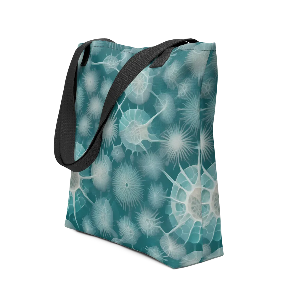 Aqua Radiolaria on Tote Bag — Front