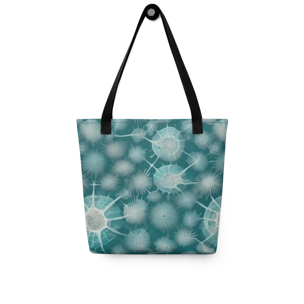 Aqua Radiolaria on Tote Bag — Front