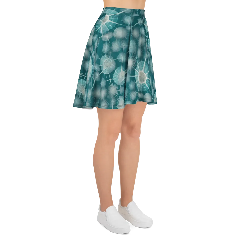 Aqua Radiolaria on Skater Skirt — Right