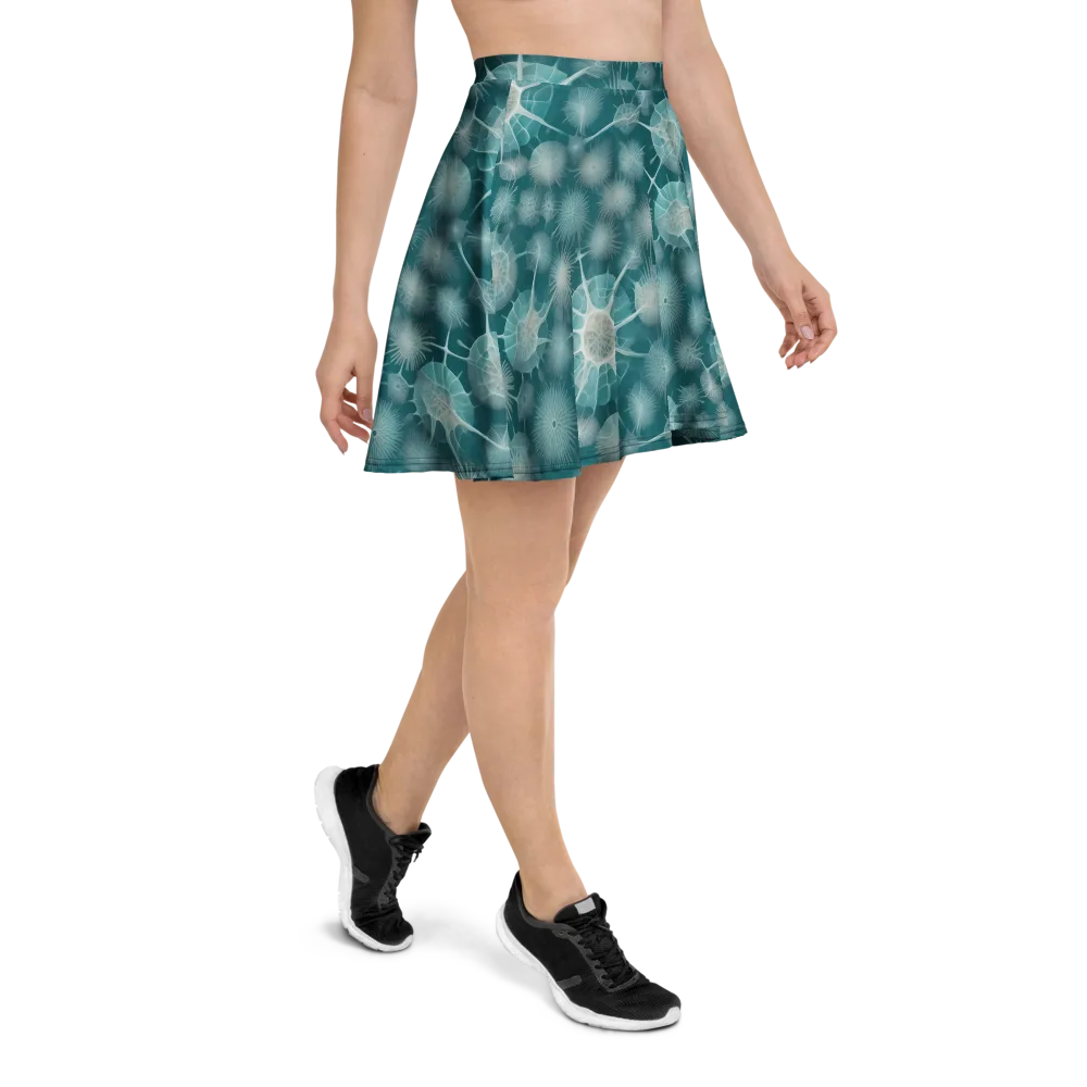 Aqua Radiolaria on Skater Skirt — Right