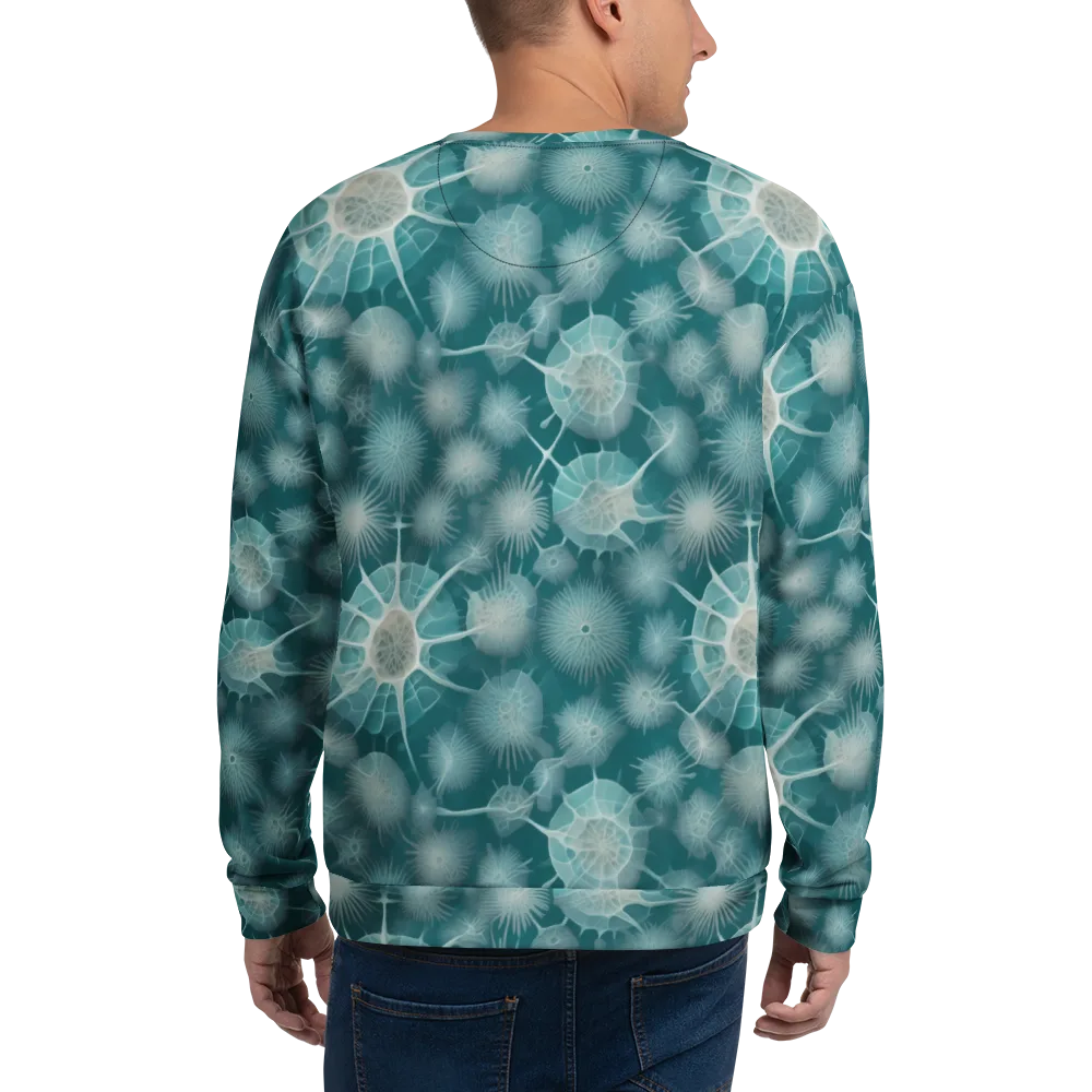 Aqua Radiolaria on Sweatshirt — Back