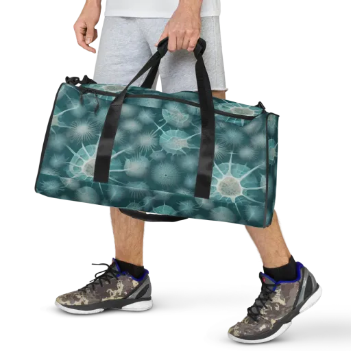 Aqua Radiolaria on a Duffle Bag