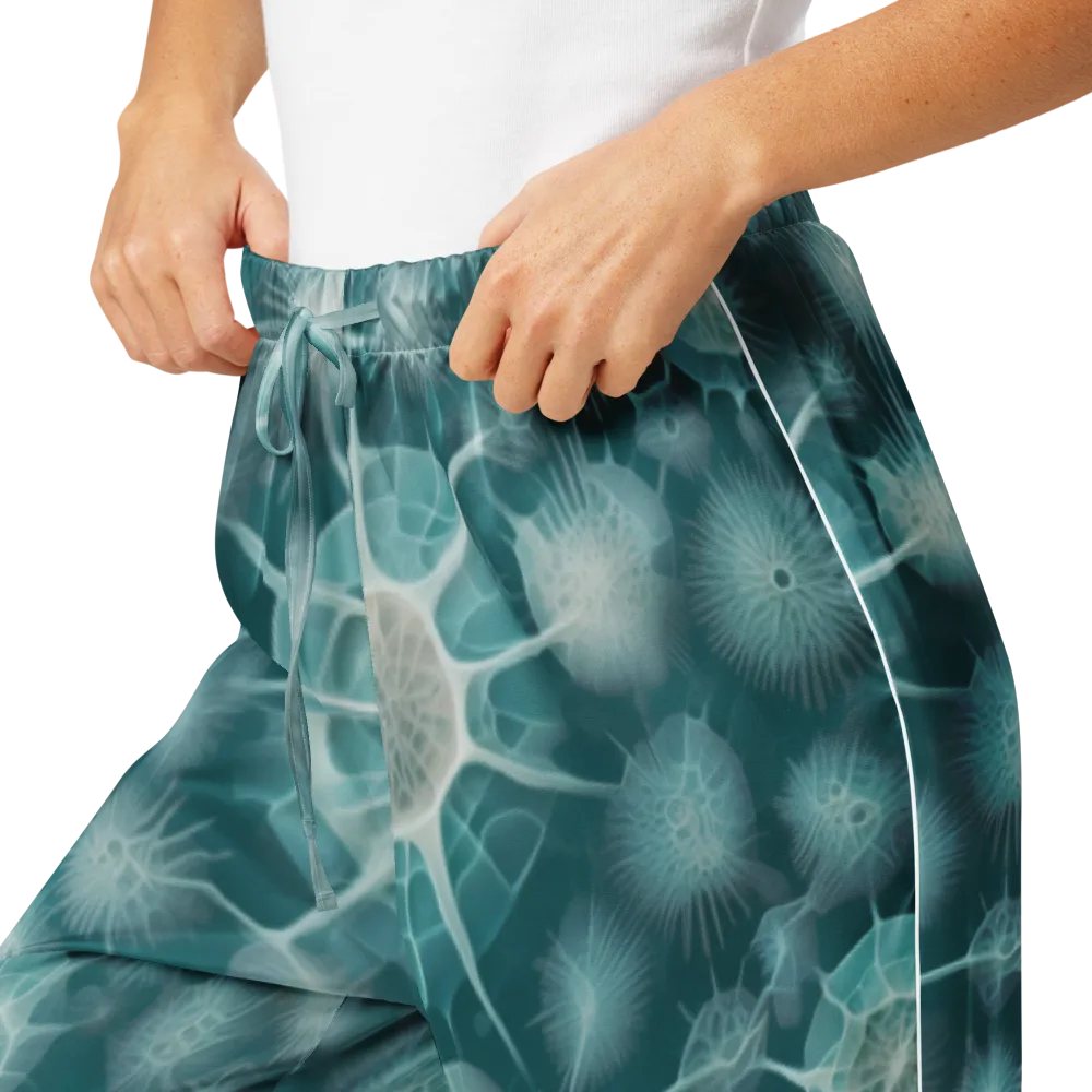 Aqua Radiolaria on Women's Pajama Pants — Product details