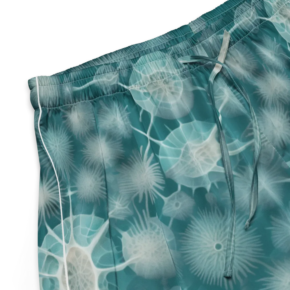 Aqua Radiolaria on Women's Pajama Shorts — Product details