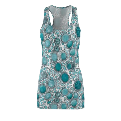Turquoise Tessellation on a Racerback Dress
