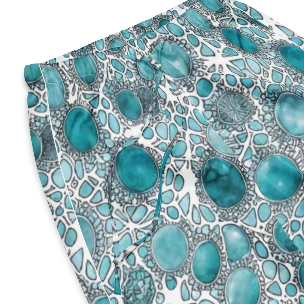 Turquoise Tessellation on Women's Pajama Pants — Product details