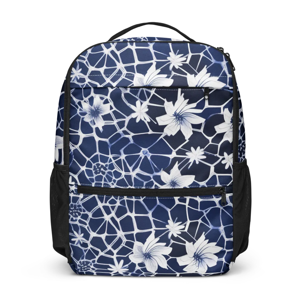 Midnight Wildflower on Utility Backpack — Front