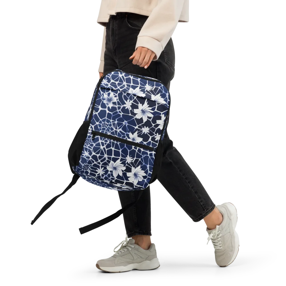 Midnight Wildflower on Utility Backpack — Front
