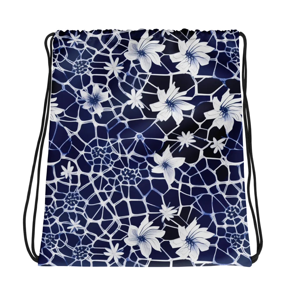 Midnight Wildflower on Drawstring Bag — Photo