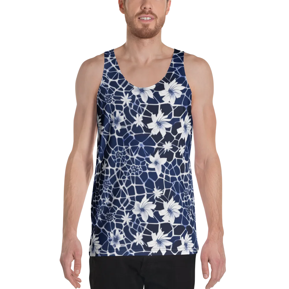 Midnight Wildflower on Men's Tank Top — Front