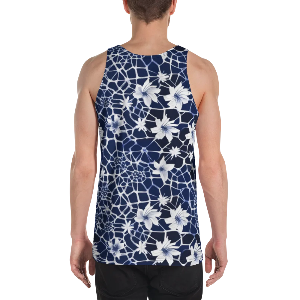 Midnight Wildflower on Men's Tank Top — Back