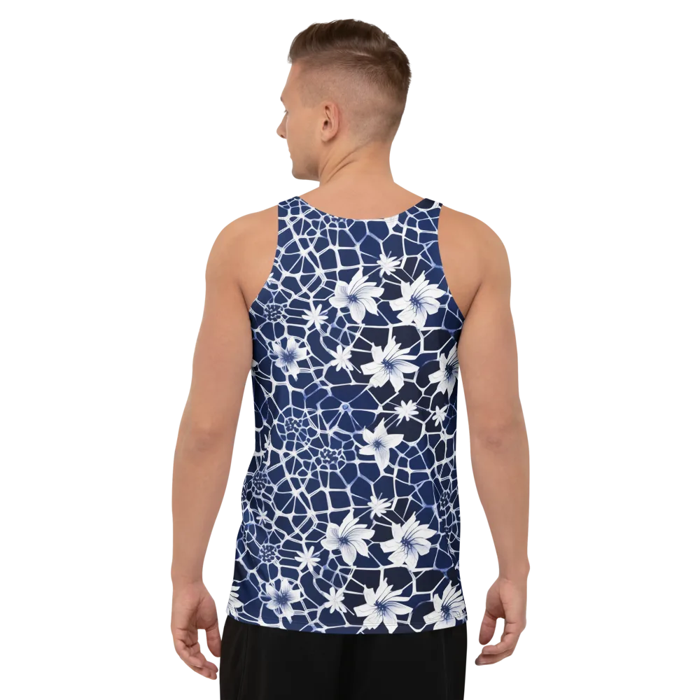 Midnight Wildflower on Men's Tank Top — Back