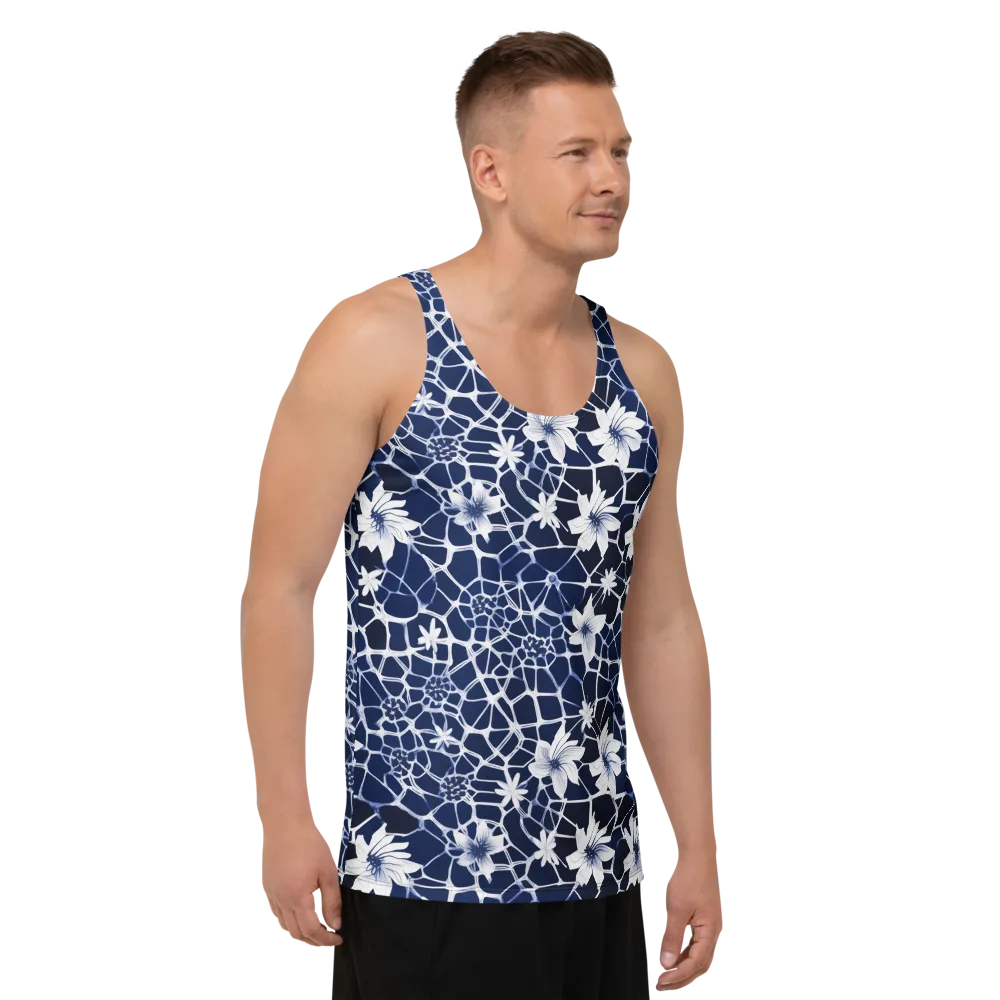Midnight Wildflower on Men's Tank Top — Right Front