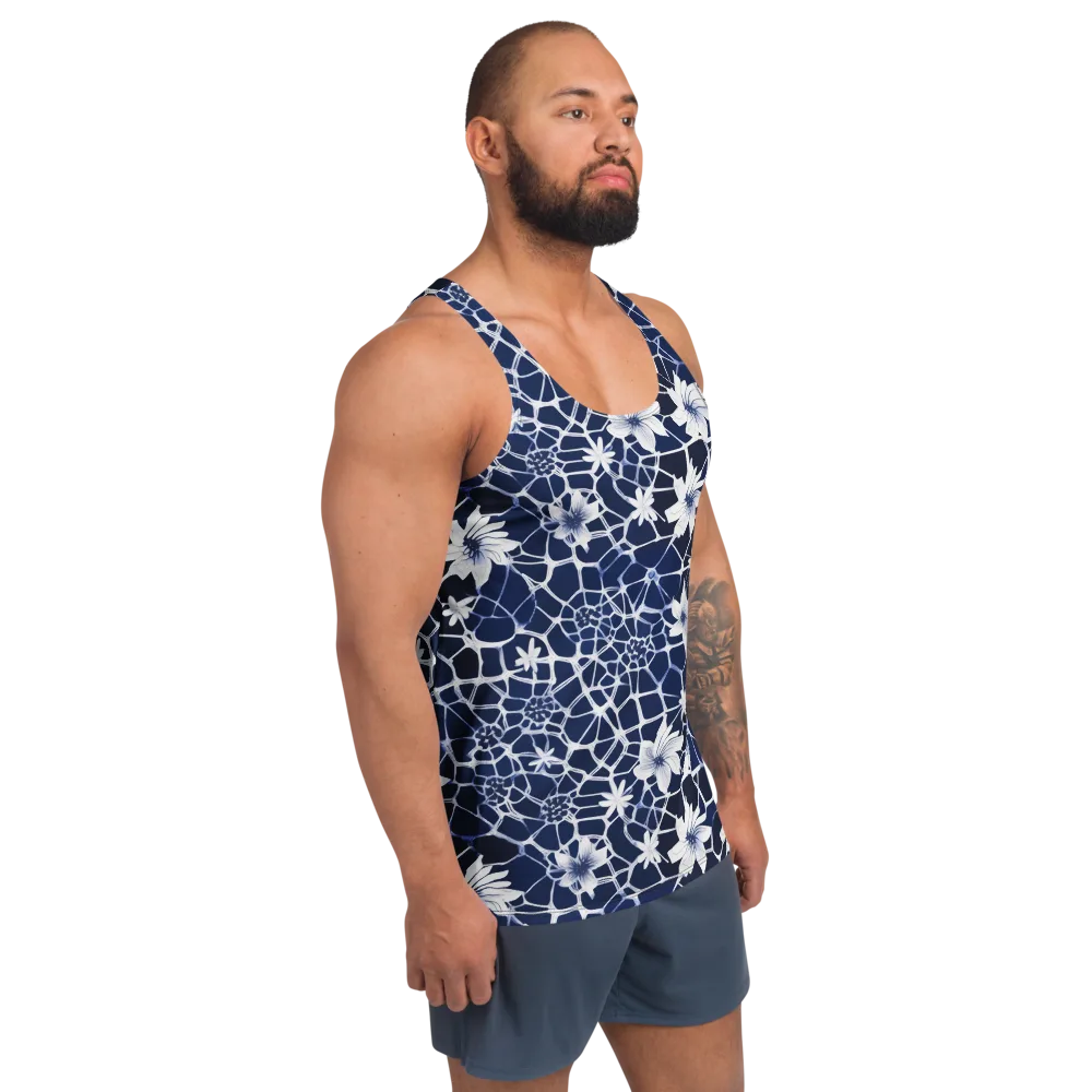 Midnight Wildflower on Men's Tank Top — Right Front
