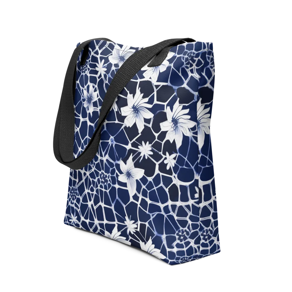 Midnight Wildflower on Tote Bag — Front