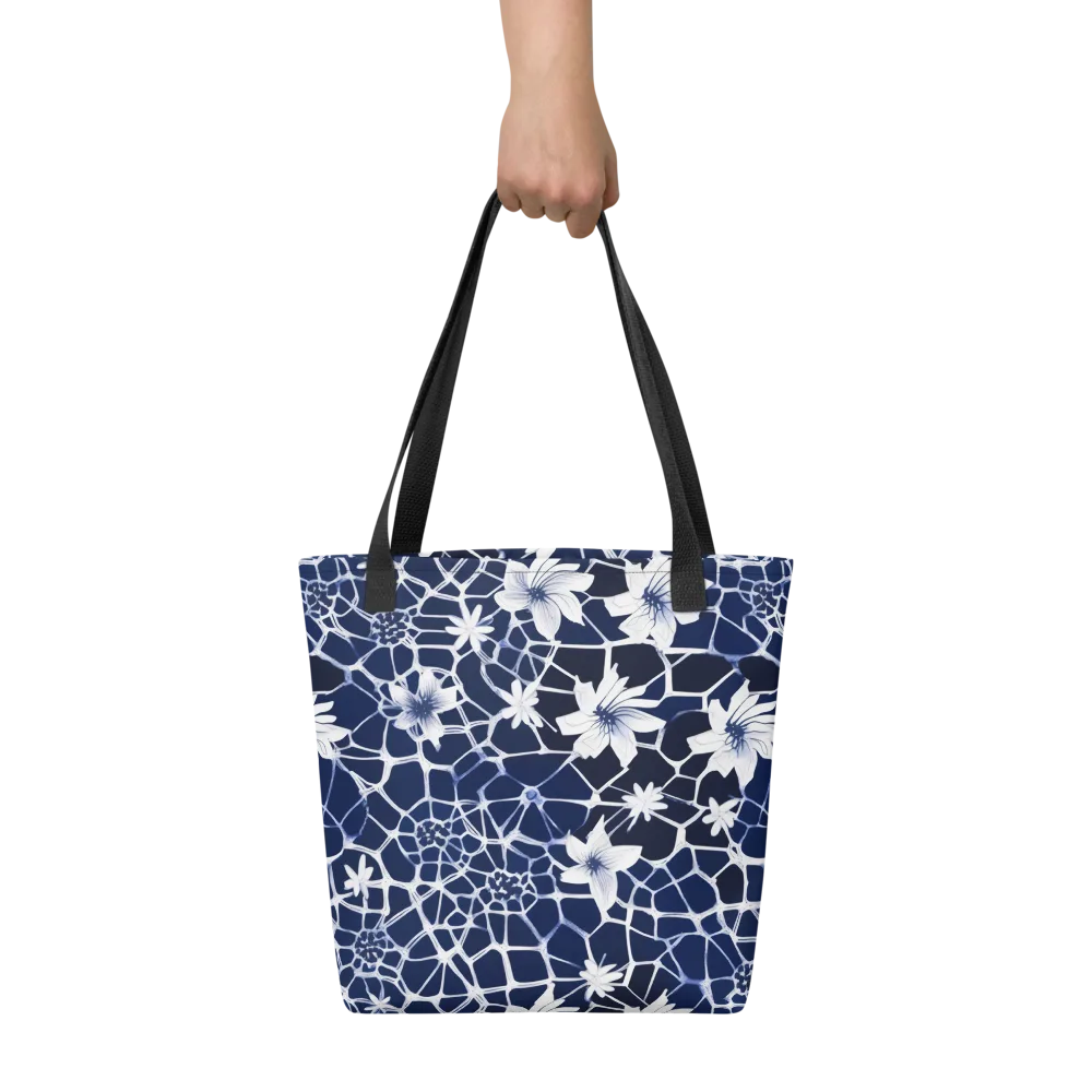 Midnight Wildflower on Tote Bag — Front