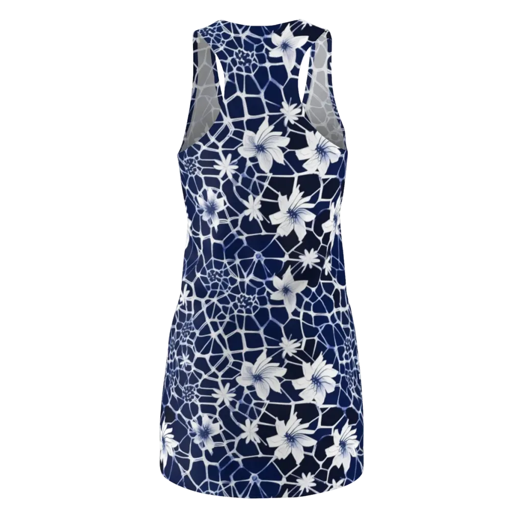 Midnight Wildflower on Racerback Dress — Back