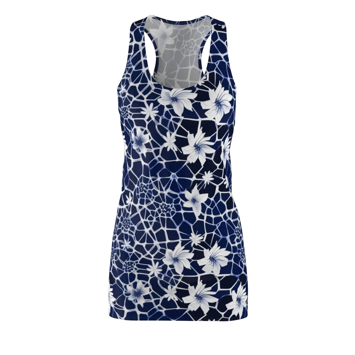 Midnight Wildflower on Racerback Dress — Front