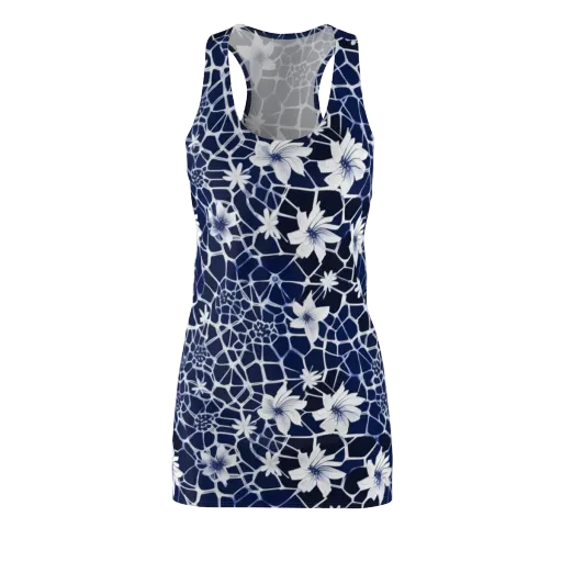 Midnight Wildflower on a Racerback Dress