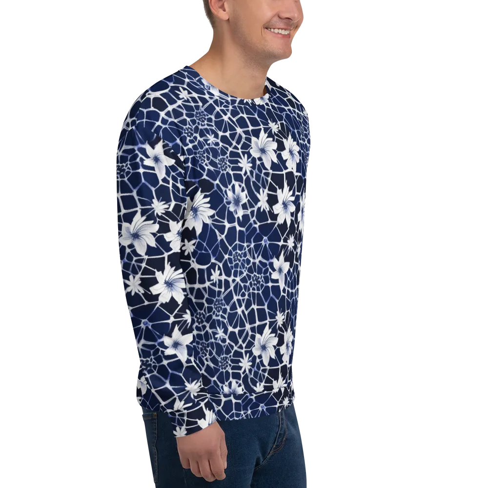 Midnight Wildflower on Sweatshirt — Right Front