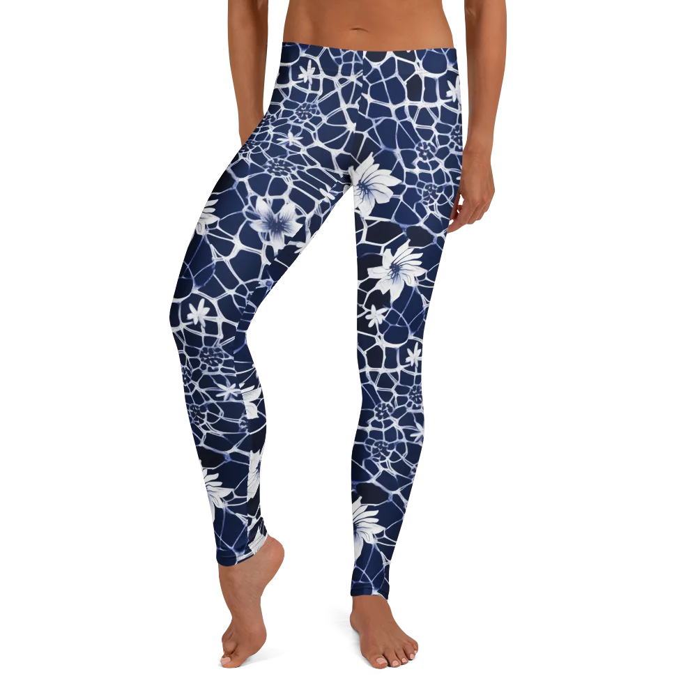 Midnight Wildflower on Leggings — Front