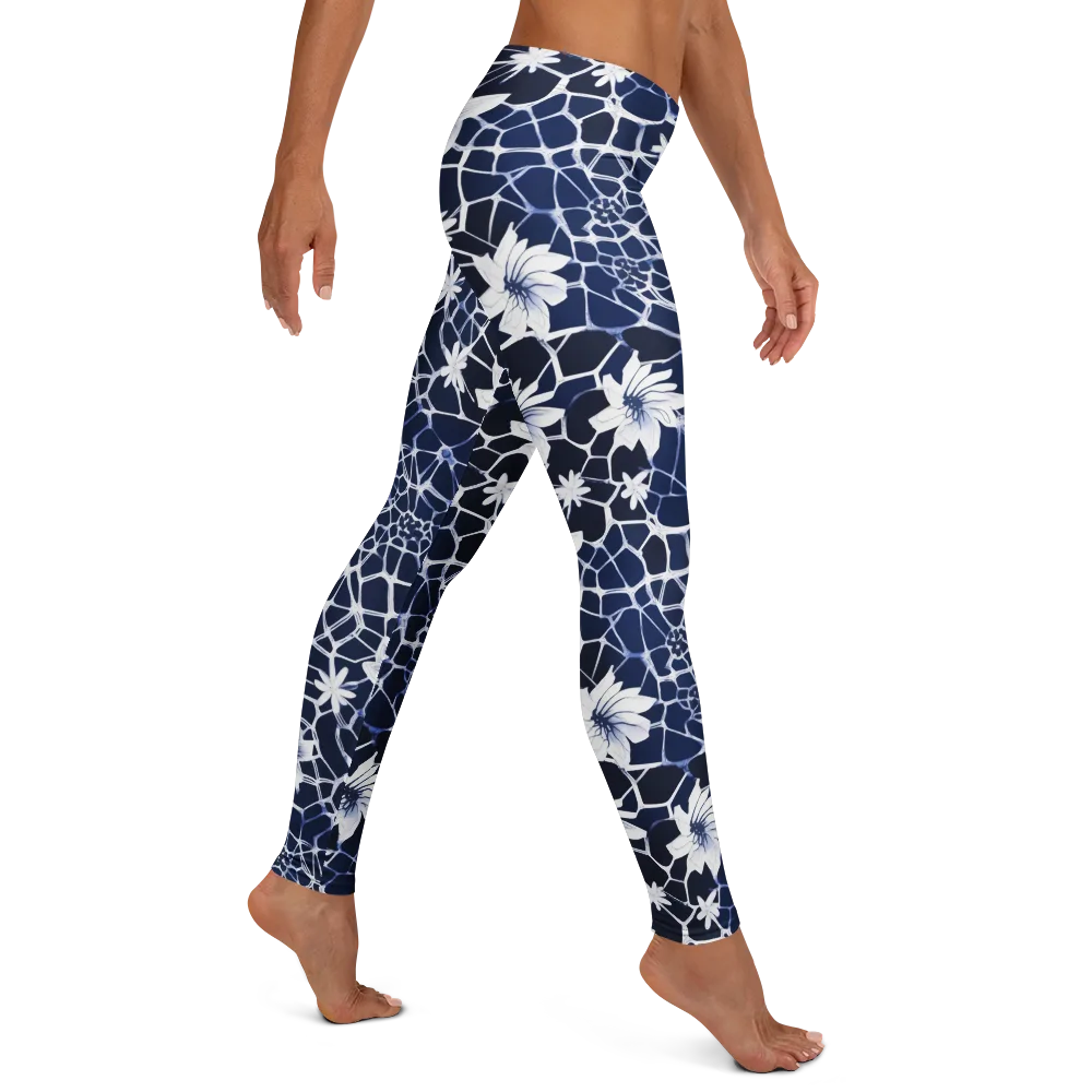 Midnight Wildflower on Leggings — Right