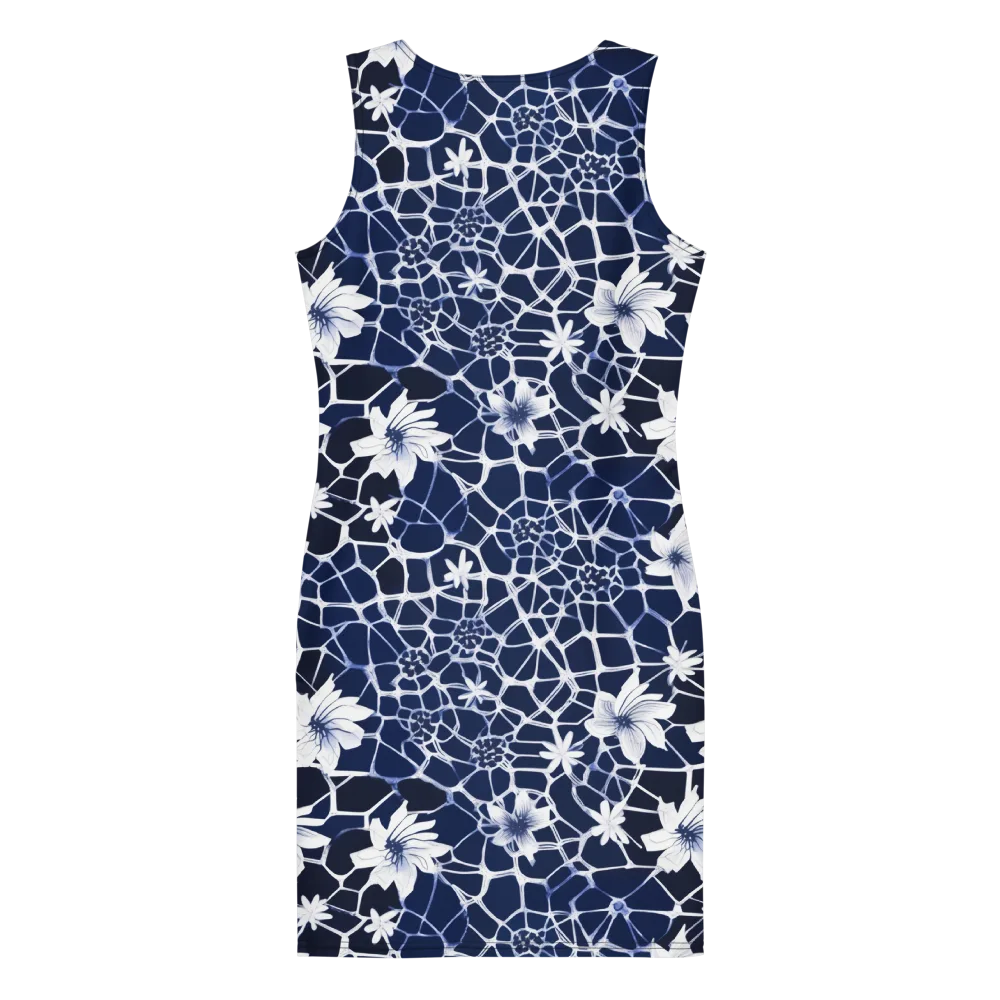 Midnight Wildflower on Bodycon Dress — Back