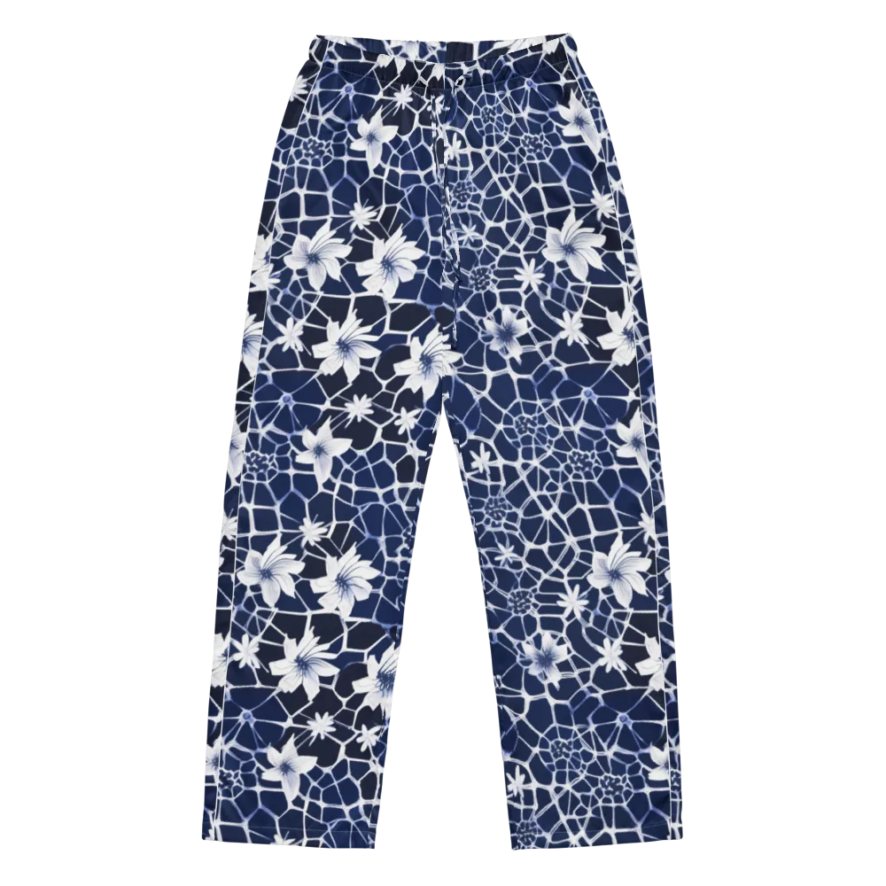 Midnight Wildflower on Women's Pajama Pants — Front