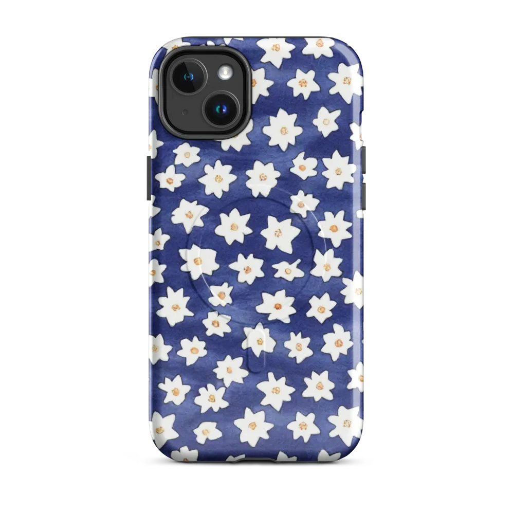 Indigo Blossom Drift on MagSafe Tough Case for iPhone® — Front