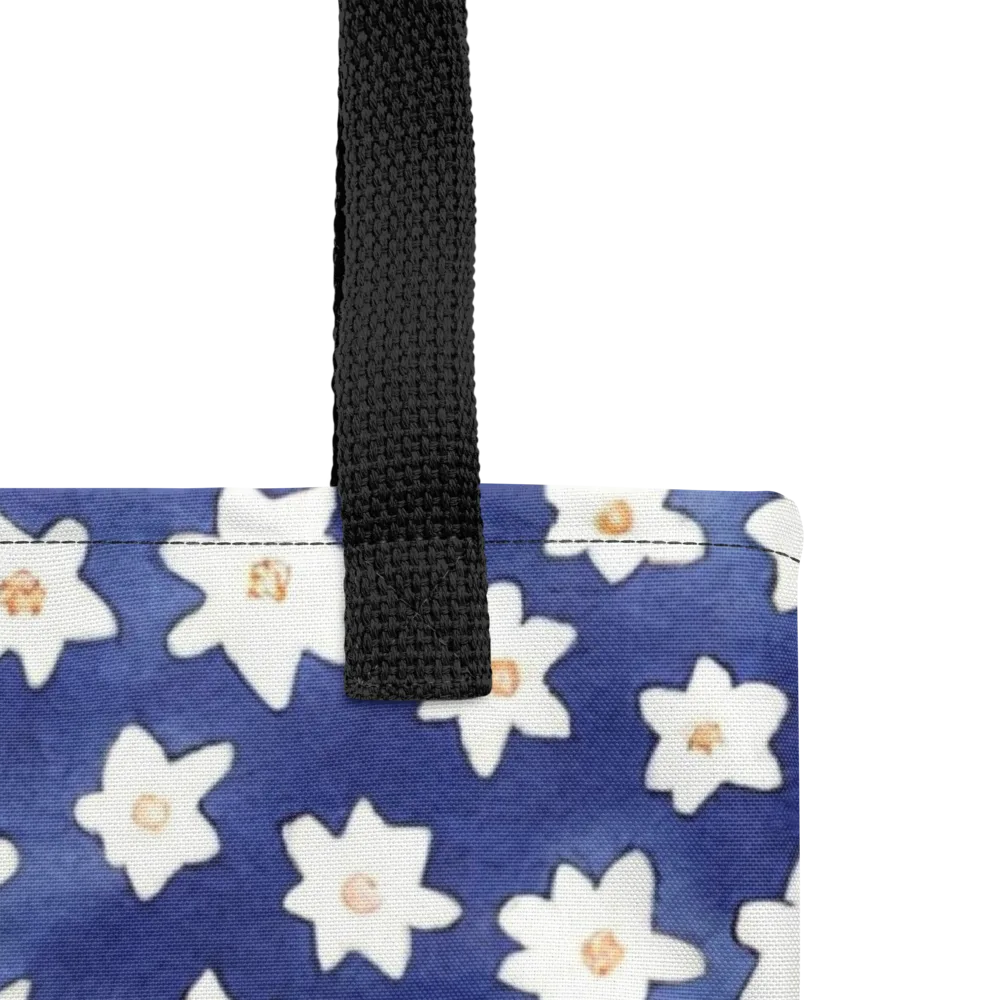 Indigo Blossom Drift on Tote Bag — Product details