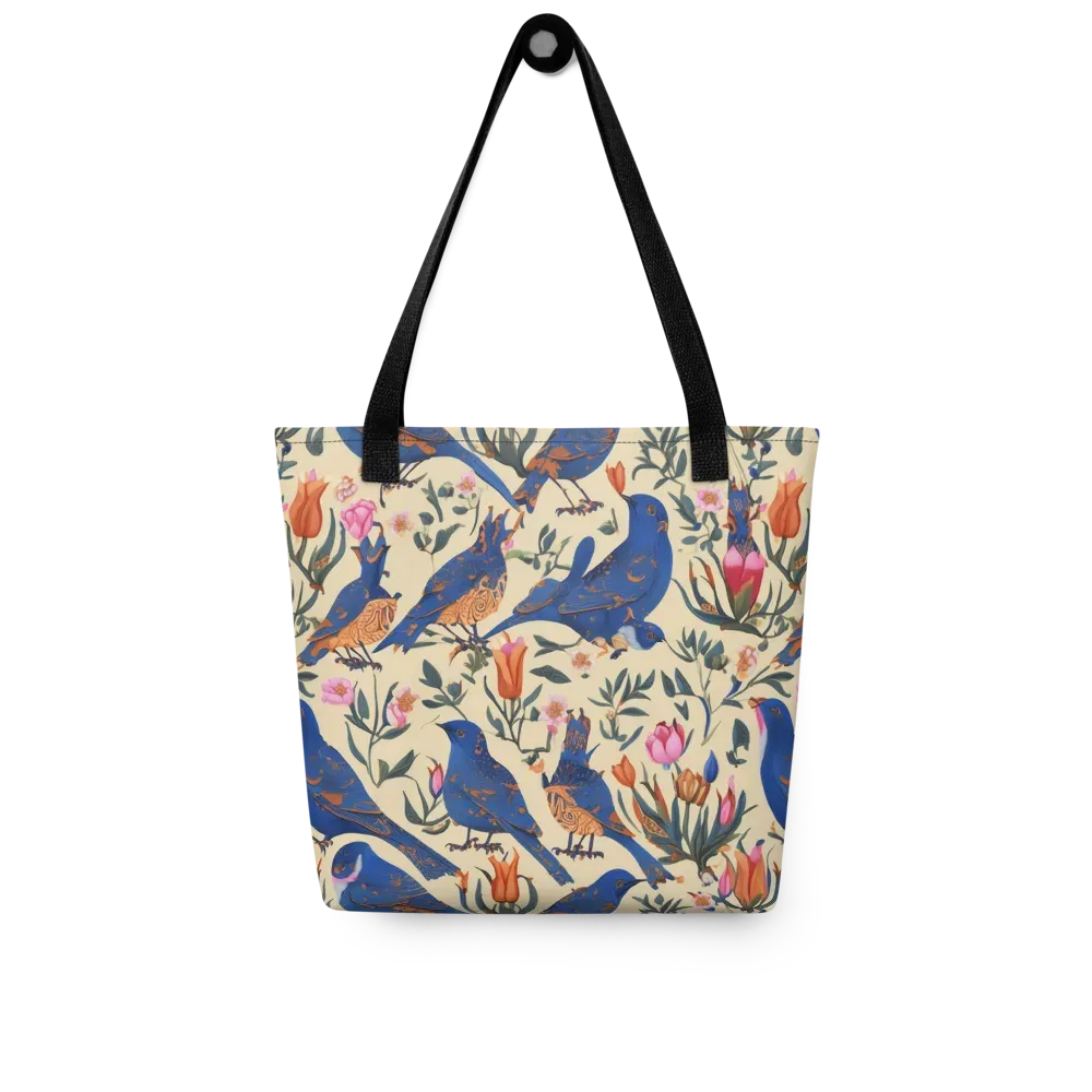 Cobalt Songbirds on Tote Bag — Front