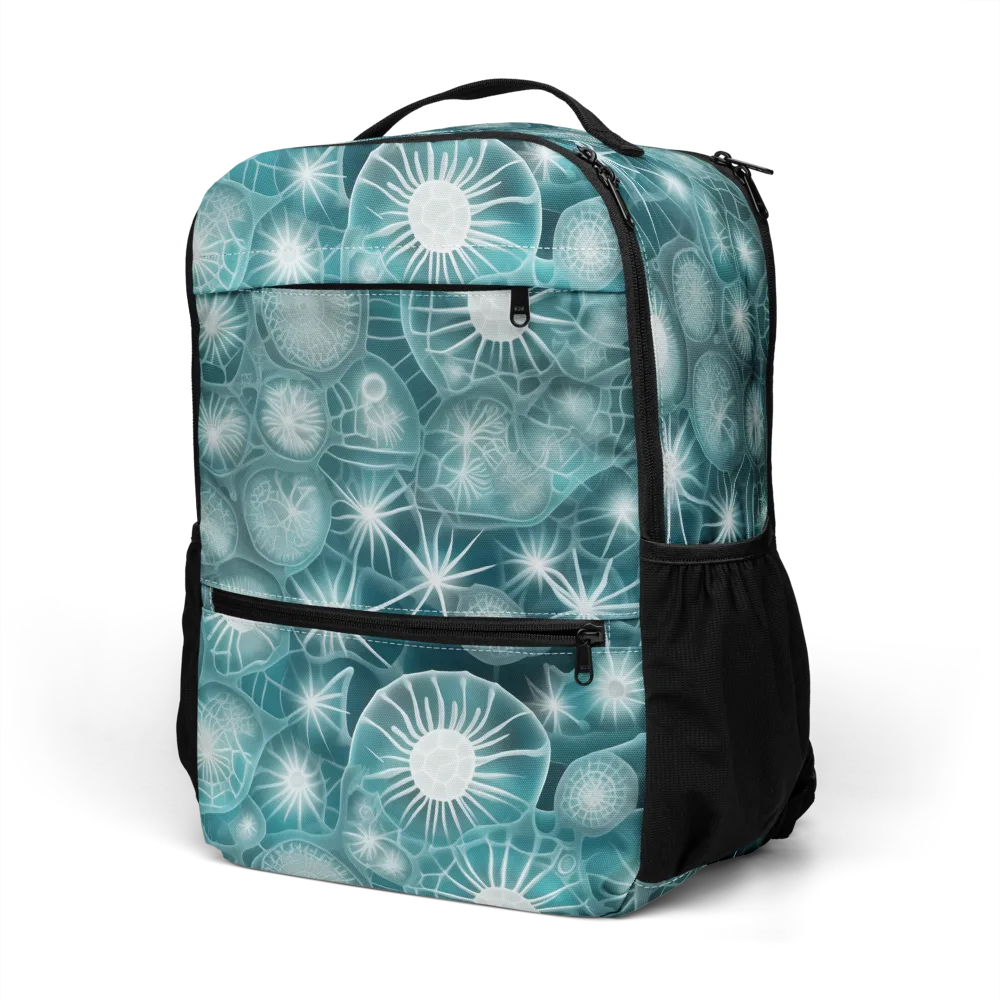 Aqua Lattice on Utility Backpack — Left Front