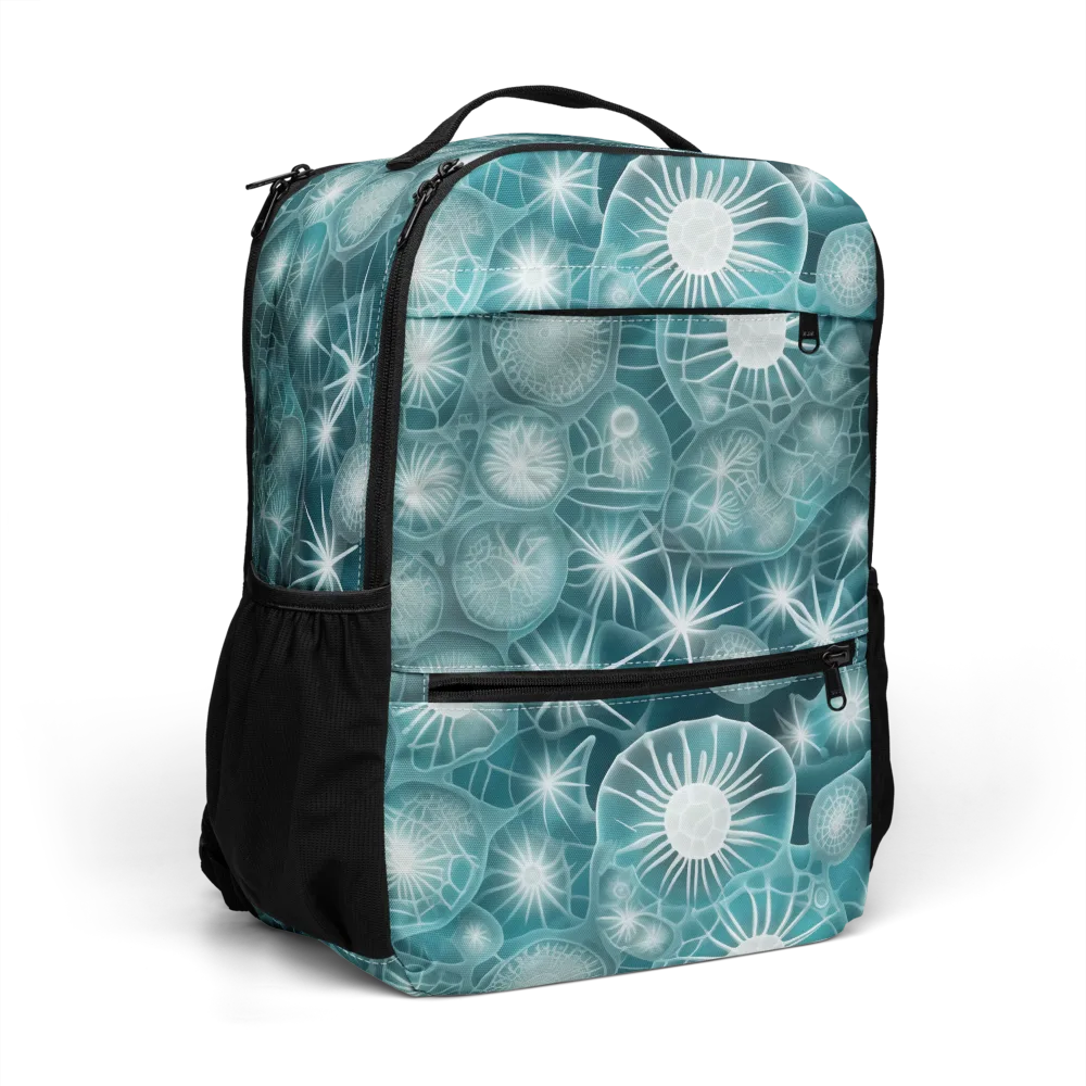 Aqua Lattice on Utility Backpack — Right Front