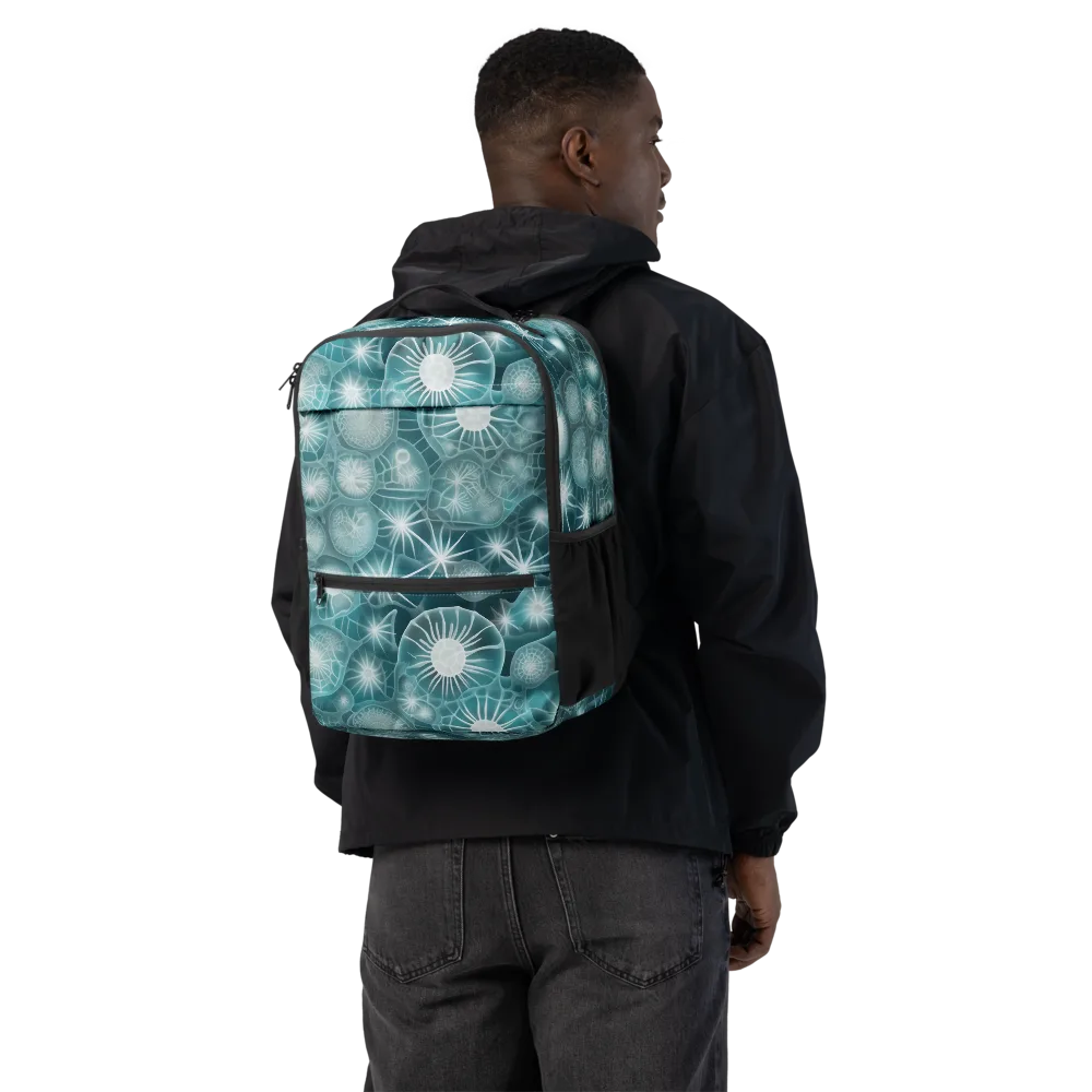 Aqua Lattice on Utility Backpack — Back