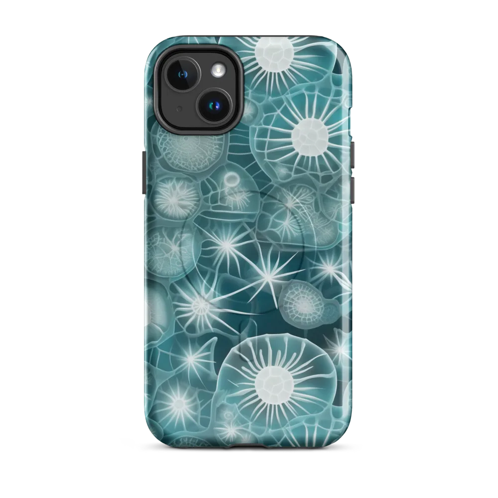 Aqua Lattice on MagSafe Tough Case for iPhone® — Front