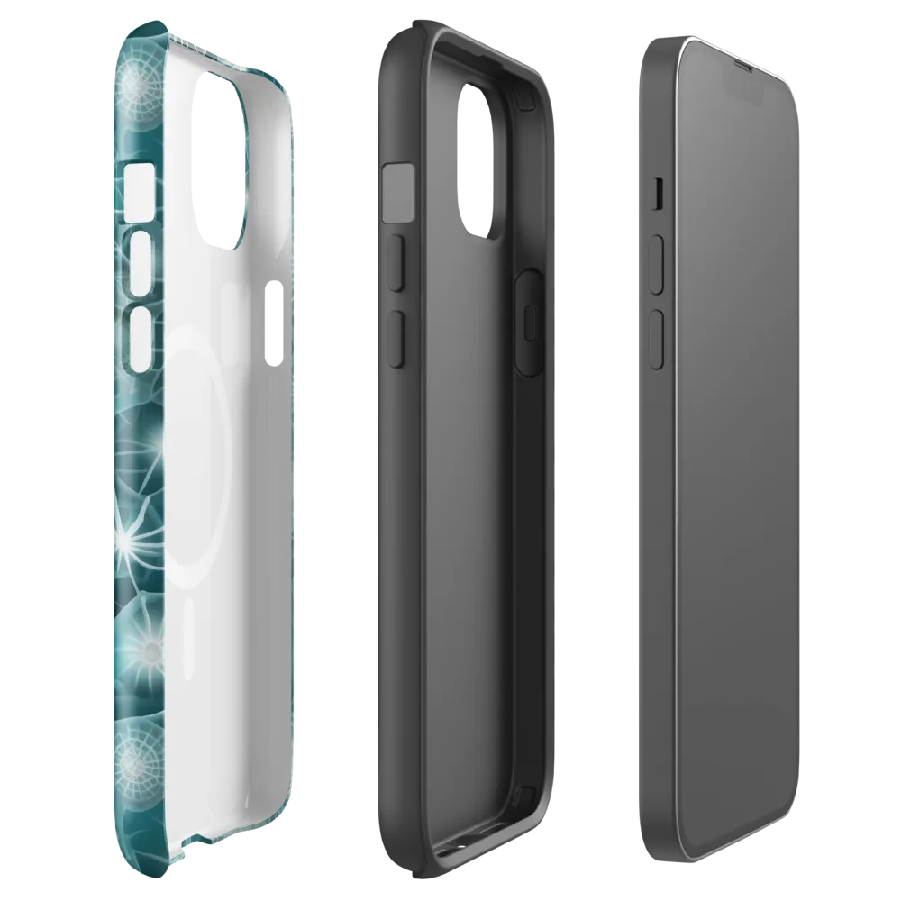Aqua Lattice on MagSafe Tough Case for iPhone® — Front