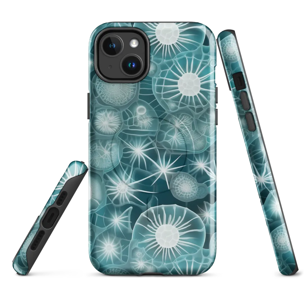 Aqua Lattice on MagSafe Tough Case for iPhone® — Front